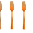 widelce plastikowe classic pomaranczowe partypal 10 szt