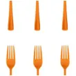 widelce plastikowe classic pomaranczowe partypal 10 szt