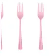 widelce plastikowe classic rozowe partypal 10 szt