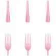 widelce plastikowe classic rozowe partypal 10 szt
