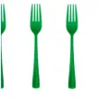 widelce plastikowe classic zielone ciemne partypal 10 szt
