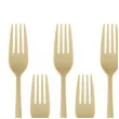 widelce plastikowe dlugie zloto antyczne partypal 10 szt