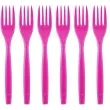 widelce plastikowe soczyste kolory rozowy arpex 6 szt