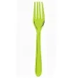 widelce zielone transparentne 15 cm 10 szt