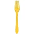 widelce zolte transparentne 15 cm 10 szt