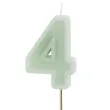 wieczka na tort cyfra 4 zielony partydeco 10 cm