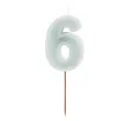 wieczka na tort cyfra 6 mi towy jasny partydeco 10 cm