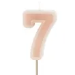 wieczka na tort cyfra 7 brudny r partydeco 10 cm