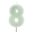 wieczka na tort cyfra 8 zielony partydeco 10 cm