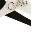 wieszaki slubne mr i mrs drewno bialy czarny 2 szt