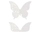 wizytowka na kieliszek biale motylki godan 6 szt