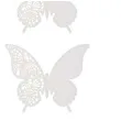 wizytowka na kieliszek biale motylki godan 6 szt