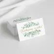 wizytowki na stol komunia ihs eukaliptus beauty 5x8 cm 10 szt