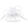 woreczki z organzy sciagane okragle biale partydeco 25 cm 10 szt