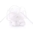 woreczki z organzy sciagane okragle biale partydeco 26 cm 20 szt