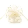 woreczki z organzy sciagane okragle kremowe partydeco 26 cm 20 szt