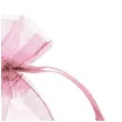 woreczki z organzy sciagane proste rozowe partydeco 10 cm 10 szt