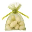 woreczki z organzy sciagane proste zielone partydeco 10 cm 20 szt