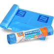 worki na smieci premium 35l niebieskie z tasma ravi 15 szt