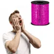 wstazka do balonow holograficzna rozowa ciemna partypal 5 mm x 225 m