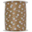wstazka do balonow kraft biale kropki 10 mm 25 m