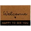 wycieraczka welcome happy to see you czarno brazowa ootb 60 x 40 cm