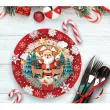 xx 6 santa plates 23 cm