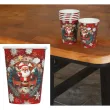 xx bag 6 christmas glasses 240 ml 9 cm