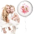xx balon fol bialy mama w serduszkach
