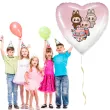xx balon fol labubu serce rozowe