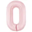 xx balon foliowy cyfra 0 86cm jasny rozowy