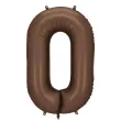 xx balon foliowy cyfra 0 86cm mocca