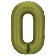 xx balon foliowy cyfra 0 86cm oliwkowy