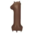 xx balon foliowy cyfra 1 86cm mocca