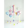 xx balon foliowy cyfra 1 86cm pastelowy teczowy