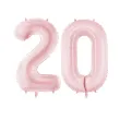 xx balon foliowy cyfra 2 86cm jasny rozowy