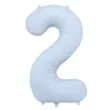 xx balon foliowy cyfra 2 86cm mglisty niebieski