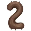 xx balon foliowy cyfra 2 86cm mocca