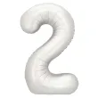 xx balon foliowy cyfra 2 86cm srebrny
