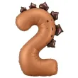 xx balon foliowy cyfra 2 dinozaur 92cm mix