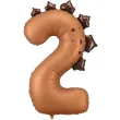 xx balon foliowy cyfra 2 dinozaur 92cm mix