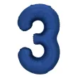 xx balon foliowy cyfra 3 86cm granat