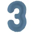 xx balon foliowy cyfra 3 86cm granat