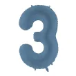 xx balon foliowy cyfra 3 86cm granat