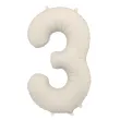 xx balon foliowy cyfra 3 86cm jasny bez