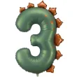 xx balon foliowy cyfra 3 dinozaur 92cm mix