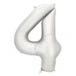 xx balon foliowy cyfra 4 86cm srebrny