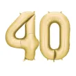 xx balon foliowy cyfra 4 86cm zloty