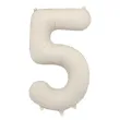 xx balon foliowy cyfra 5 86cm jasny bez
