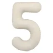 xx balon foliowy cyfra 5 86cm jasny bez